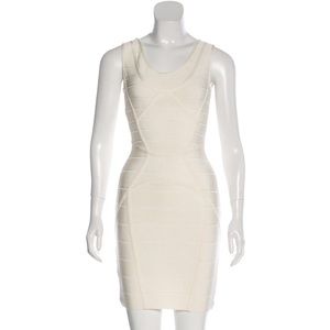 Herve Ledger Alabaster Sleeveless Dress